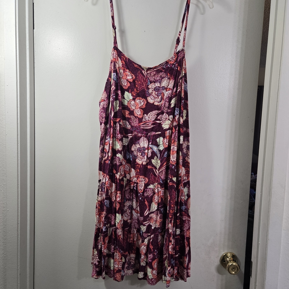 Old Navy Purple and Orange Floral Dress